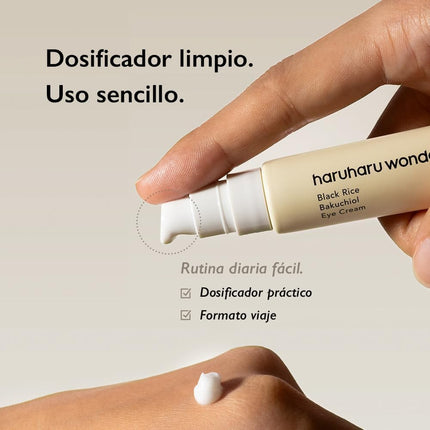 Contorno Bakuchiol Haruharu Wonder envase sobre fondo neutro