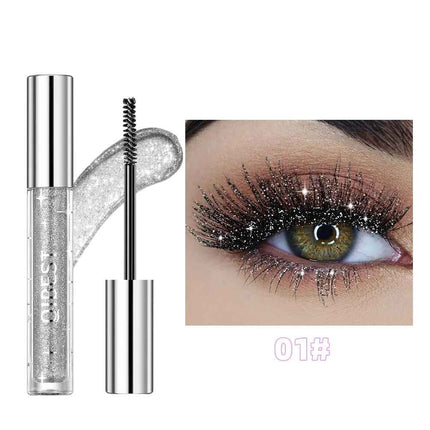 Mascara de Pestañas con Purpurina Efecto Diamante