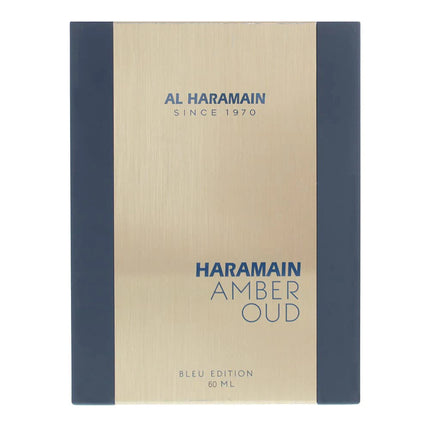 AL Haramain Amber Oud Blue Edition caja del producto