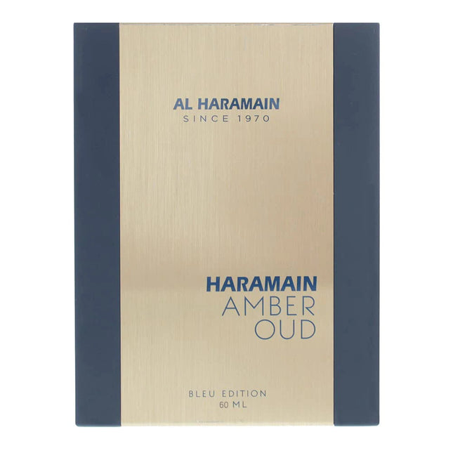 AL Haramain Amber Oud Blue Edition caja del producto