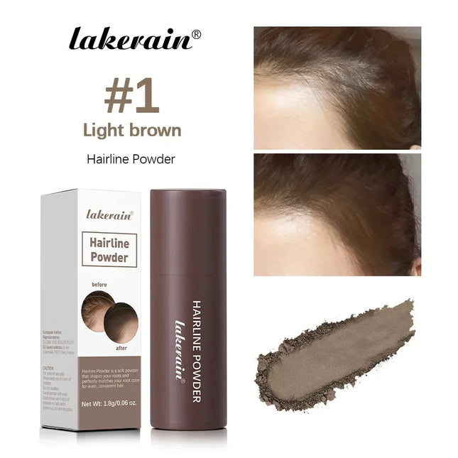 Polvo Corrector de Nacimiento de Cabello envase cilíndrico cerrado