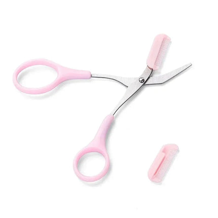 Tijeras de Cejas con Peine mango ergonómico