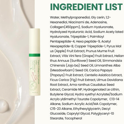 AXIS-Y Vegan Collagen Eye Serum presentación completa del producto