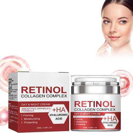 Crema Antiedad con Retinol y Colageno envase del producto