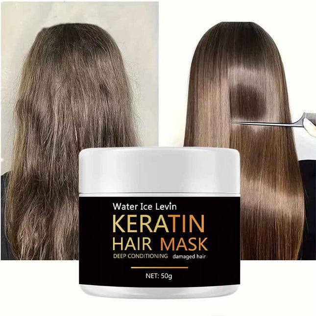 Keratin Hair Mask Deep Conditioning envase de 50 g Water Ice Levin