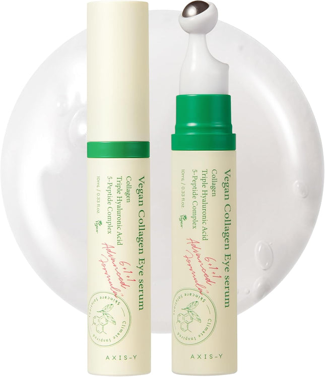 AXIS-Y Vegan Collagen Eye Serum envase con aplicador metálico