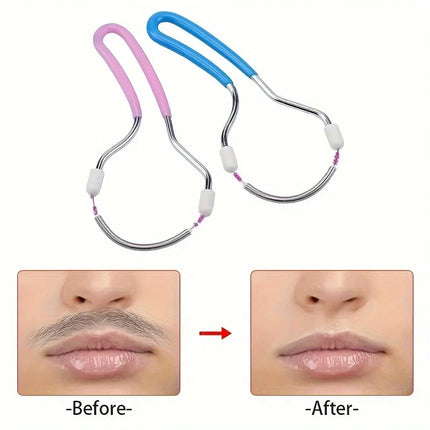 Epilador Facial de Resorte antes y después en la piel