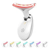 Masajeador facial y cuello LED con EMS y calor