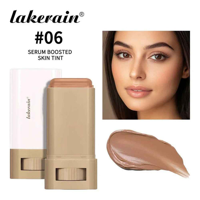 6Color Tinted Foundation Cream Stick Waterproof Lasting Oil-Control Cover Acne Makeup Smooth Moisturize Concealer Serum Balm