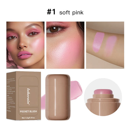 Barra Rubor 3 en 1 tono #5 Soft Mauve malva suave y elegante