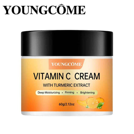 Crema Curcuma Vitamina C tapa y etiqueta del producto