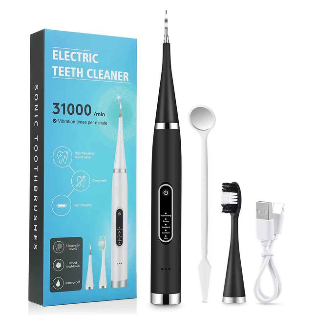 Limpiador Dental Eléctrico con Cepillo y Espátula