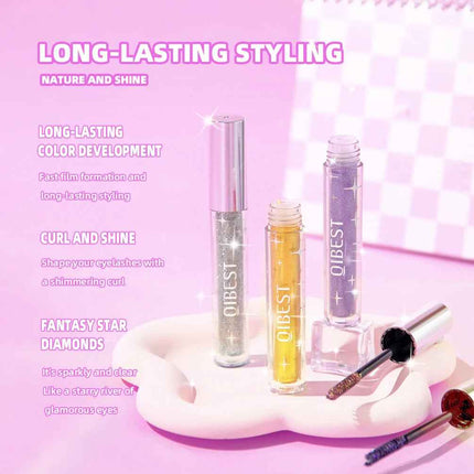 Mascara de Pestañas con Purpurina Efecto Diamante
