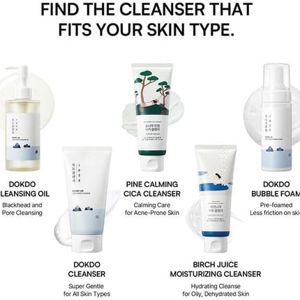 Round Lab 1025 Dokdo Cleanser vista lateral del envase