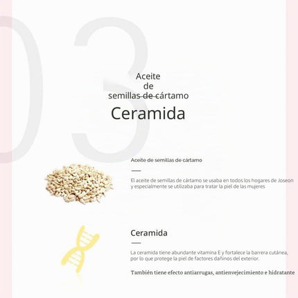 Beauty of Joseon Dynasty Cream información de ingredientes en el envase