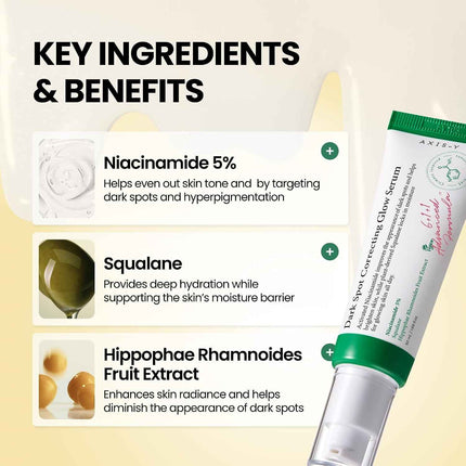Suero Iluminador Corrector de Manchas Oscuras ingredientes destacados