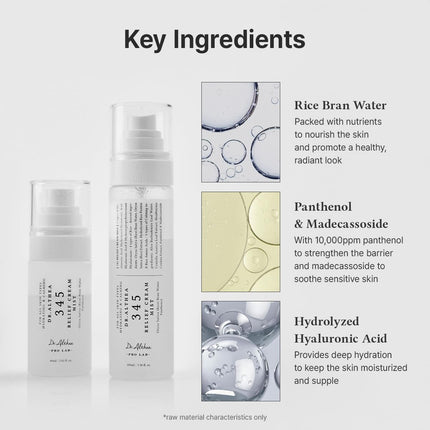 Dr Althea 345 Relief Cream Mist aplicación en spray sobre el rostro