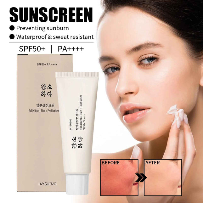 Crema Solar Facial SPF 50 con Arroz