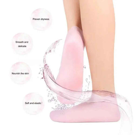 Moisturizing Silicone Gel Socks: cuidado de talones