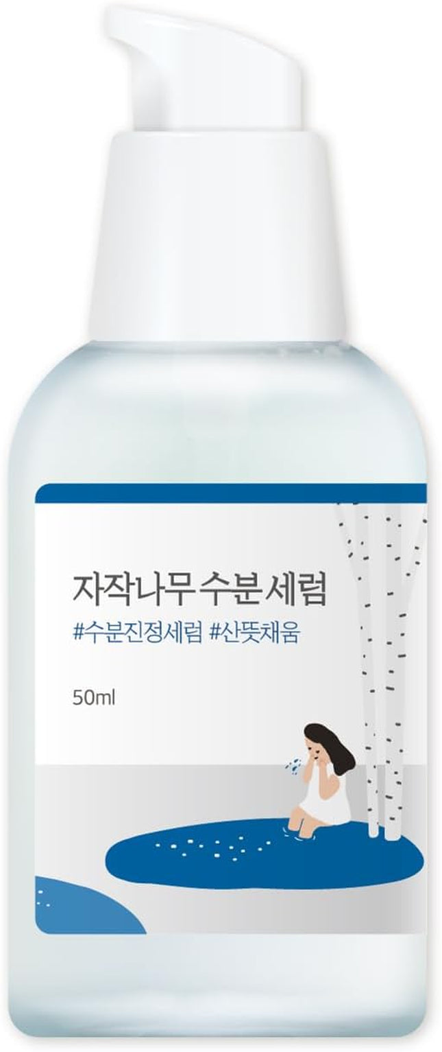 Round Lab Birch Juice Moisturizing Serum envase frontal del bote