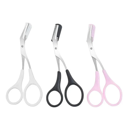 Tijeras de Cejas con Peine hojas de acero inoxidable
