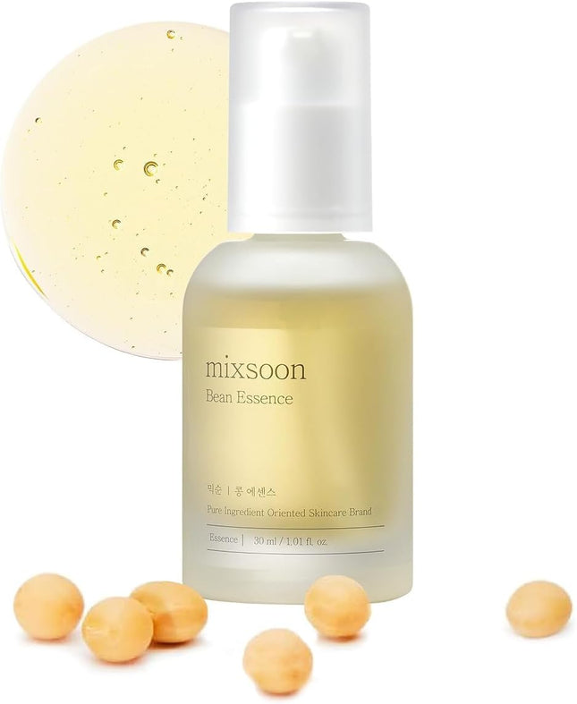 Mixsoon Bean Essence Exfoliante Serum Facial – Ácido Hialurónico Serum Vitamina C Hidratante– Skincare Coreano Seuro Facial Mujer Y Hombre Para Piel Radiante Tipo Glass Skin – 30Ml