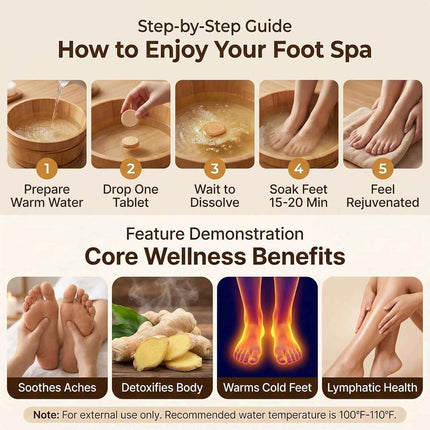 Ginger & Mugwort Foot Soak: ritual de pies coreano