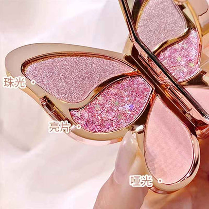 Paleta de Sombras 6 Colores Mate y Glitter
