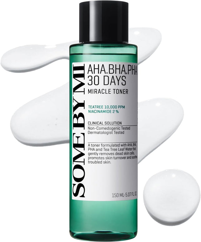 AHA BHA PHA 30 Days Miracle Toner – 150 Ml – Tónico Exfoliante Facial Coreano Con Ácido Salicílico – Cuidado Diario De Poros Y Control De Grasa Con 2% De Niacinamida