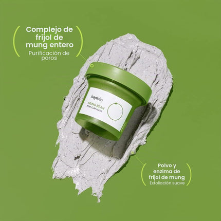 Beplain Mung Bean Pore Clay Mask uso en la zona T
