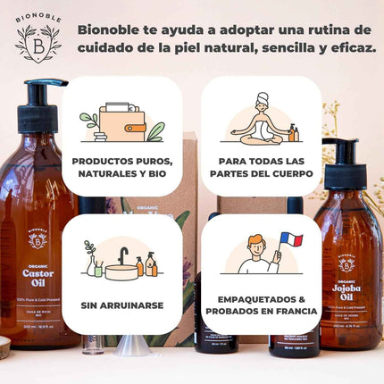Aceite de Jojoba BIO Bionoble presentación completa del producto