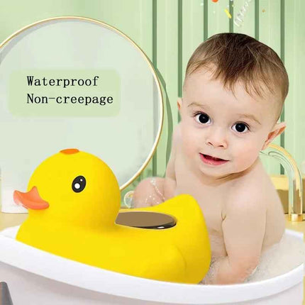 HOMEFISH Little Yellow Duck Baby Bath Thermometer Waterproof Floating Temperature Sensor Safe Shower Water Indicator for Babies