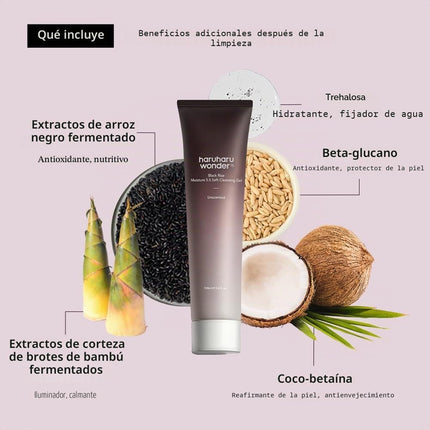 Wonder Black Rice Moisture Cleansing Gel textura del gel en la mano