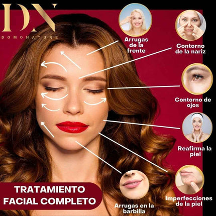 Crema Baba de Caracol Facial aplicación en el rostro