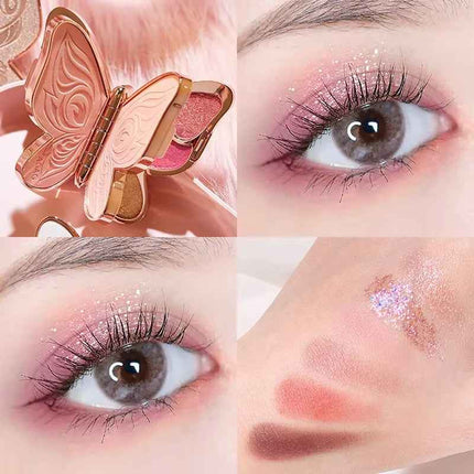 Paleta de Sombras 6 Colores Mate y Glitter