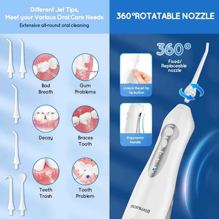 Mornwell D52 Water Flosser Portatil 300ml