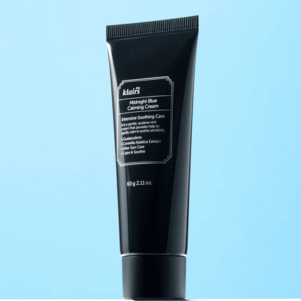 Crema Calmante Azul Guaiazulena Klairs composición editorial de K-beauty.