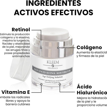 Crema Antiarrugas de Noche antes y después de uso