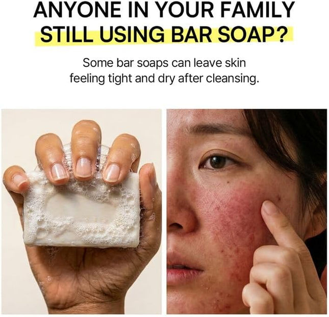 Round Lab 1025 Dokdo Cleanser espuma cremosa en la mano