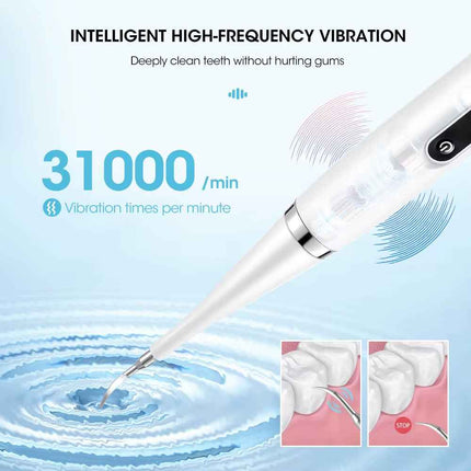 Limpiador Dental Eléctrico con Cepillo y Espátula