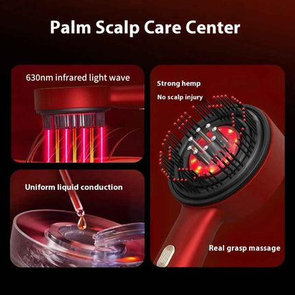 Red Light Scalp Massage Comb con Vibracion y Dispensador