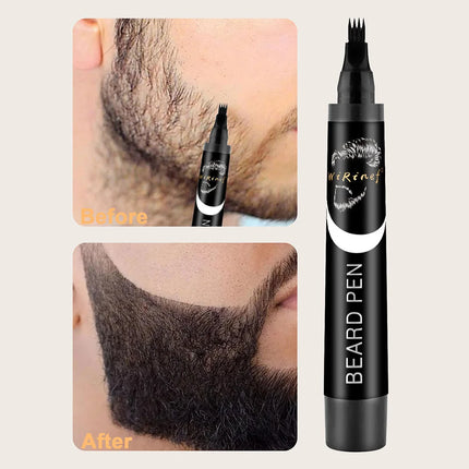 Beard Pen Filler Single Piece or Set Barber Styling Pencil Waterproof Black Hair Enhancer Brush Cosmetic Repair Tool