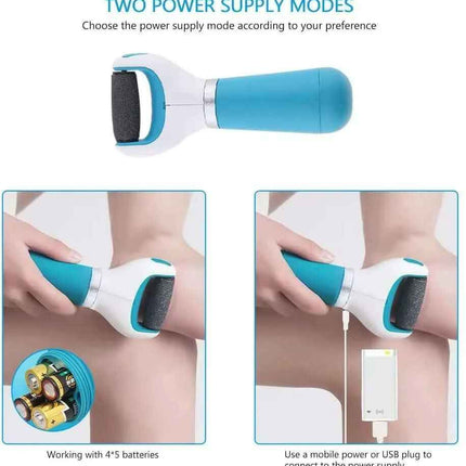Exfoliador Eléctrico de Pies: lima recargable para pedicura