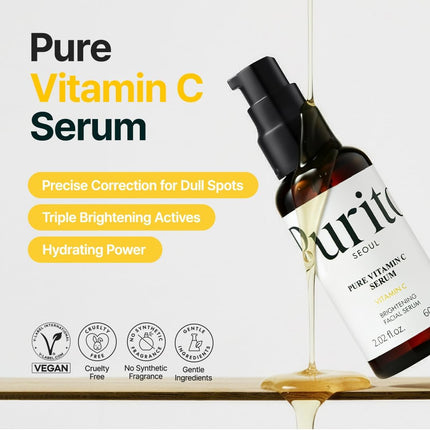 Serum Vitamina C Pura vista lateral del envase oscuro