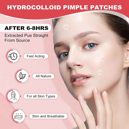 Parches Anti-Granos Hidrocoloide aplicación sobre el rostro