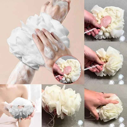 Loofah Sponge Bath Ball 2 en 1 con Dispensador