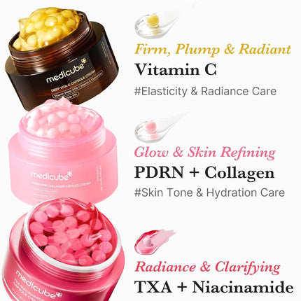 Medicube Capsule Cream with Salmon DNA PDRN Pink Collagen