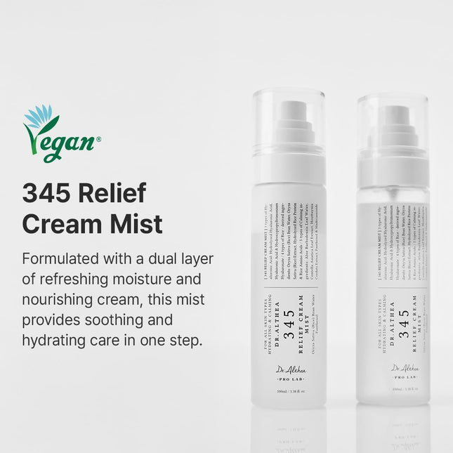 Dr Althea 345 Relief Cream Mist vista lateral del envase