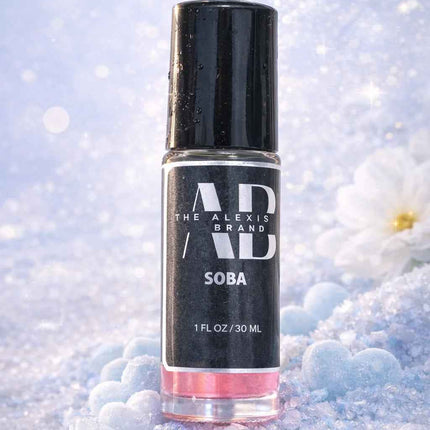 Aceite de perfume SOBA dulce y fresco frasco de 30 ml vista principal.