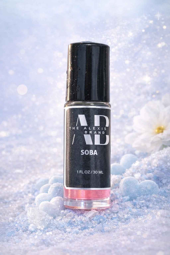 Aceite de perfume SOBA dulce y fresco frasco de 30 ml vista principal.